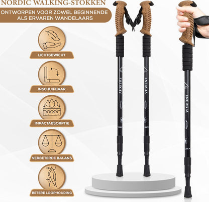 Nordic Walking Stokken zilver