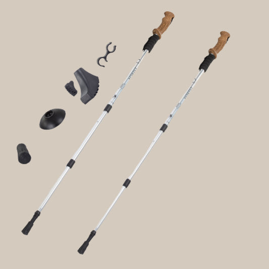 Nordic Walking Stokken zilver